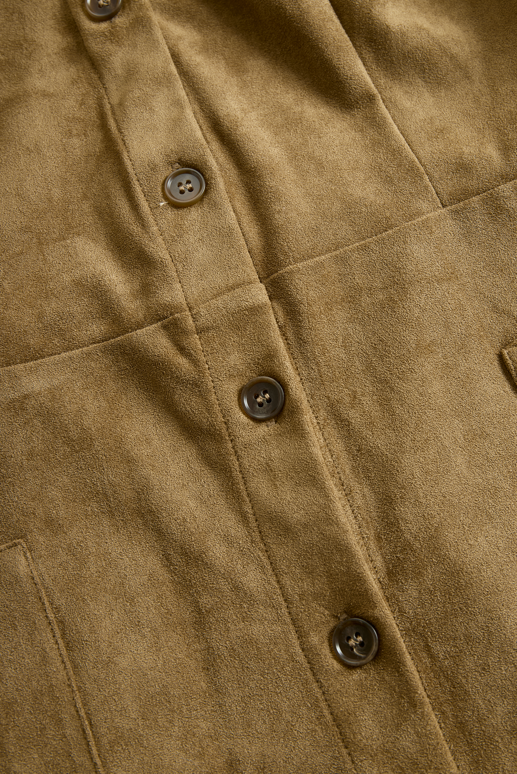 Fayana – robe midi suédine col à revers boutons simple boutonnage manches longues femme