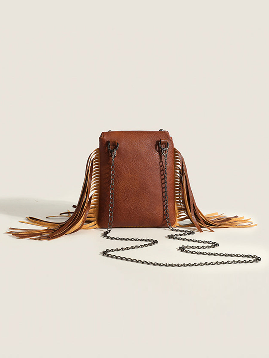 Sally– sac a franges femme style western, cowboy bag boheme tendance