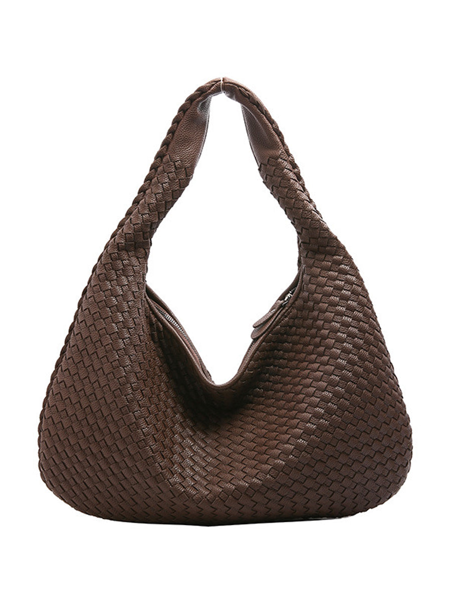 Indila – sac cuir tresse femme, handbag en cuir veritable style chic