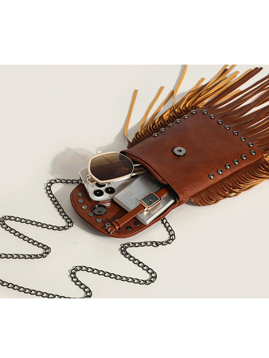 Sally– sac a franges femme style western, cowboy bag boheme tendance