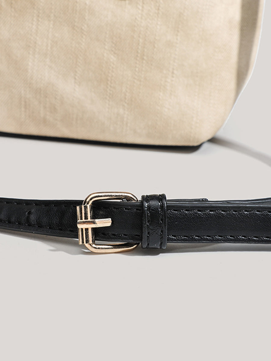 Nerla – sac seau femme PU rétro, handbag épaule oblique automne hiver