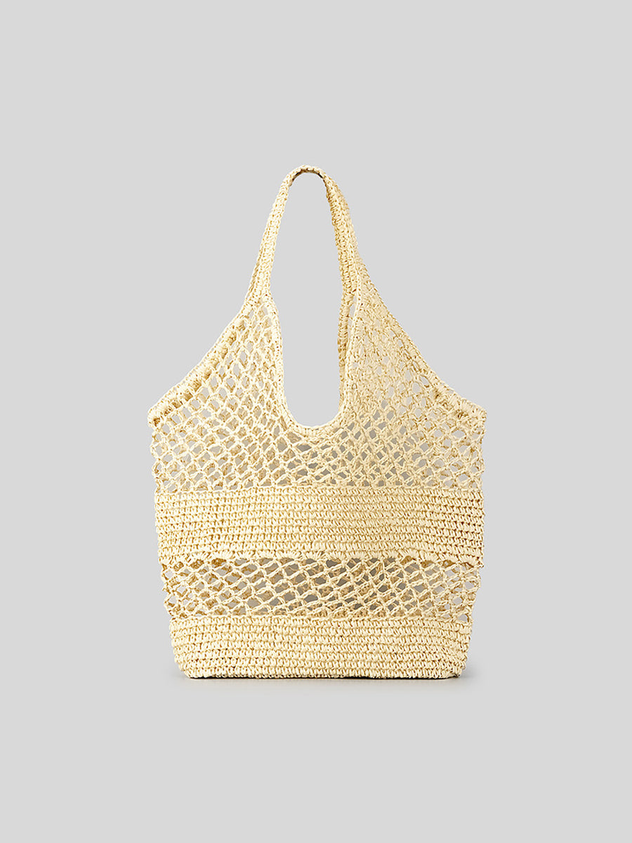 Solaya – sac tressé de vacances femme, cabas fashion pour été & sorties festives