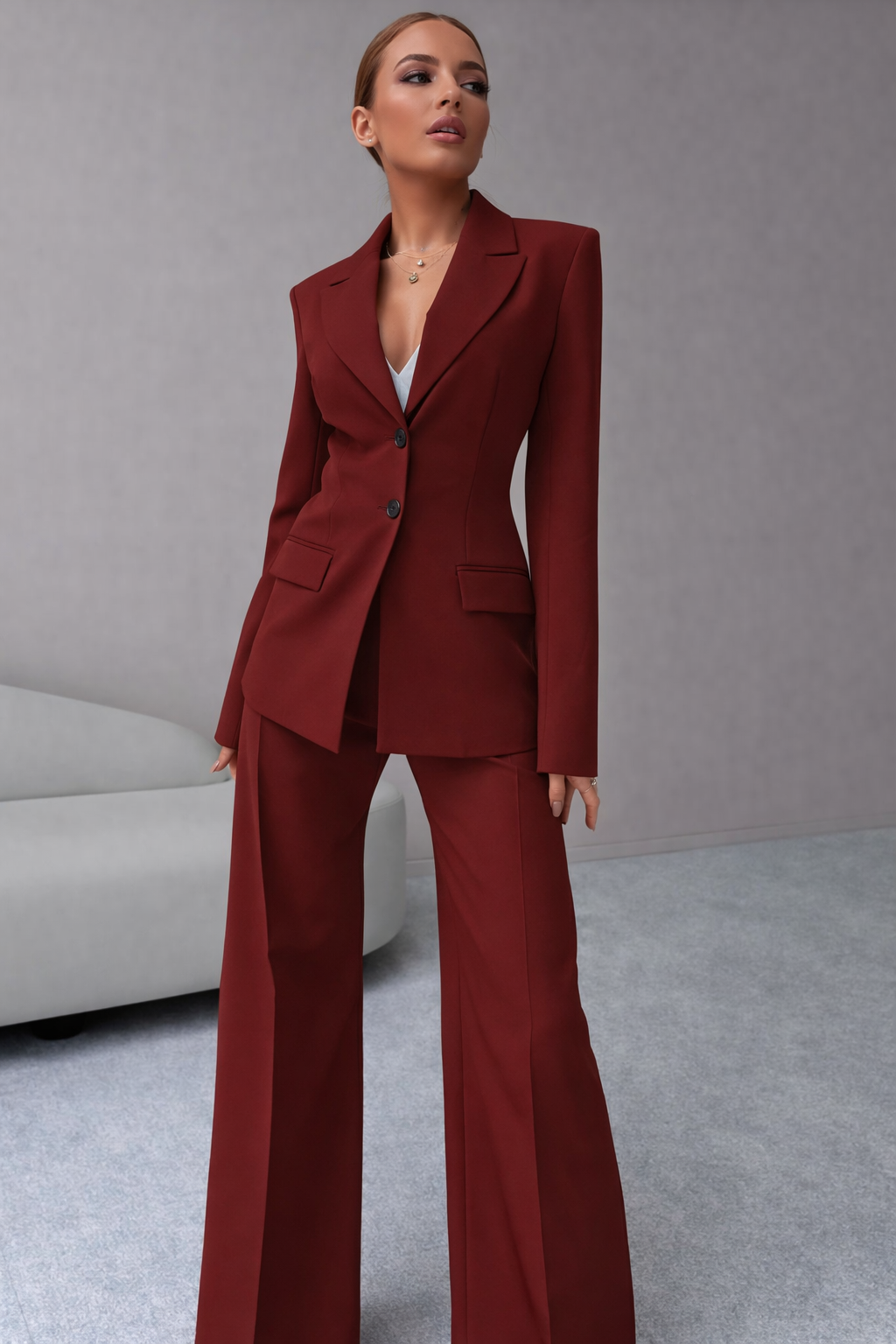 Éline – ensemble blazer et pantalon femme chic pour le bureau