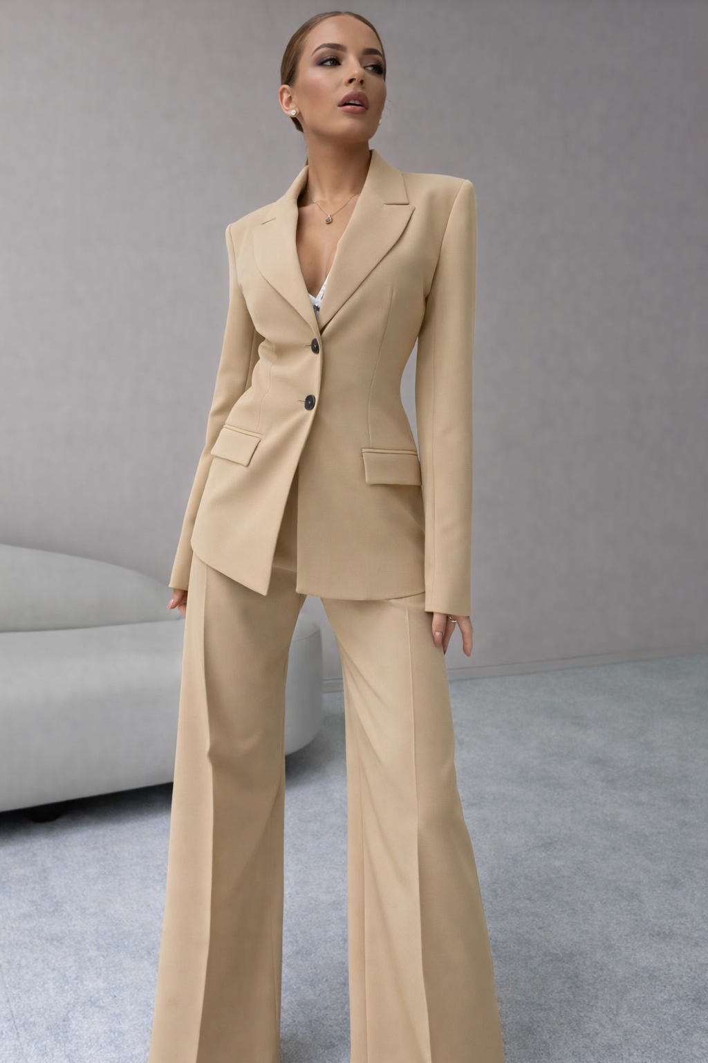 Éline – ensemble blazer et pantalon femme chic pour le bureau