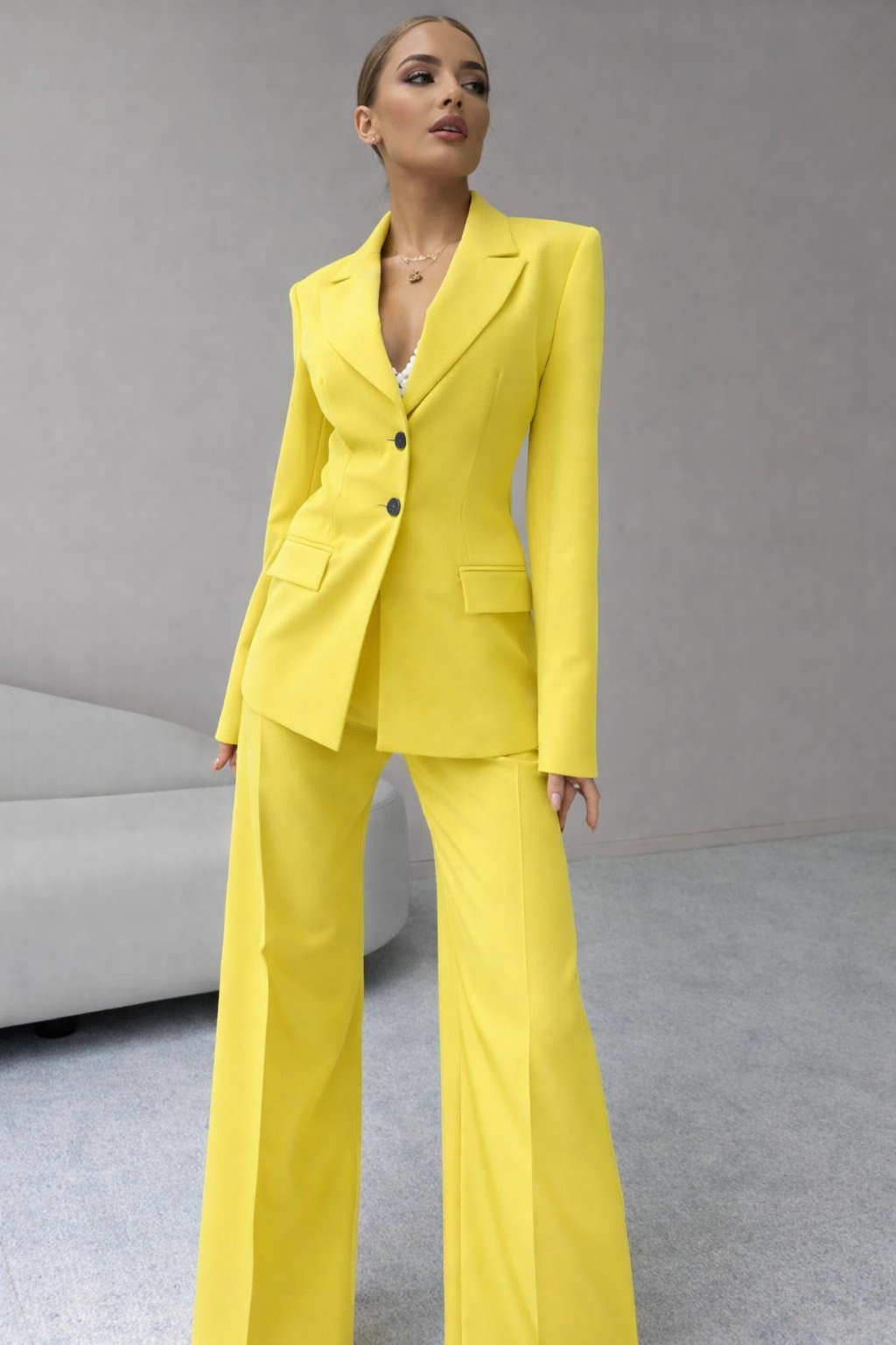 Éline – ensemble blazer et pantalon femme chic pour le bureau
