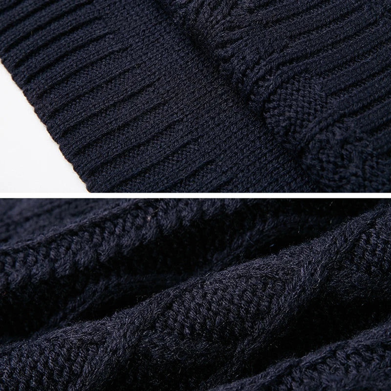 Oléna – Robe pull femme grande taille ample à col roulé manches longues