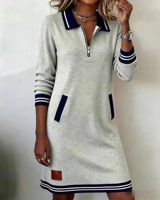 Noëma – robe femme ample manches longues style casual chic