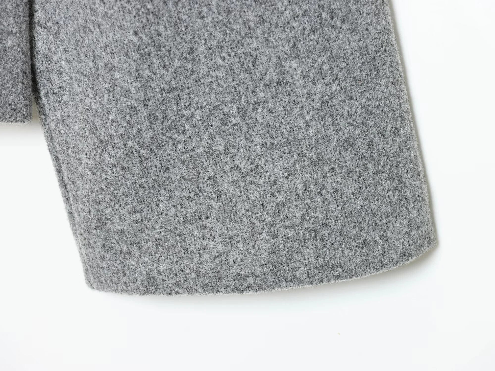 Noëla – manteau ample en laine femme double boutonnage col haut