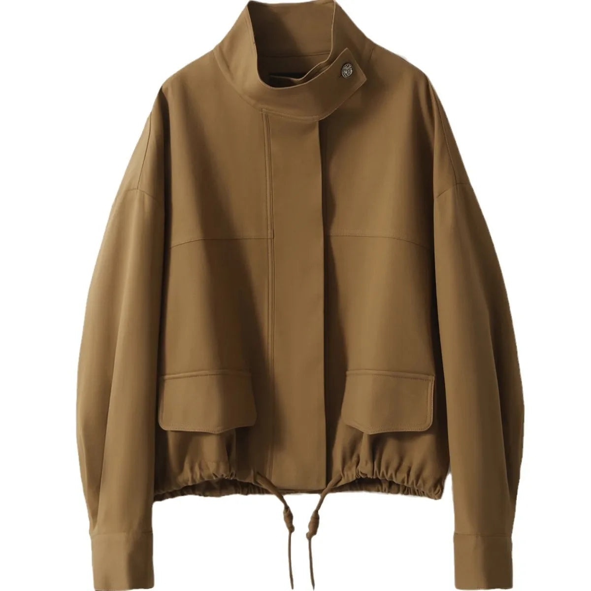 Soline – Manteau court femme coupe-vent à col montant style urbain