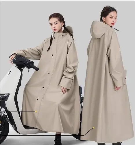 Pluieva – Cape imperméable longue femme esprit urbain