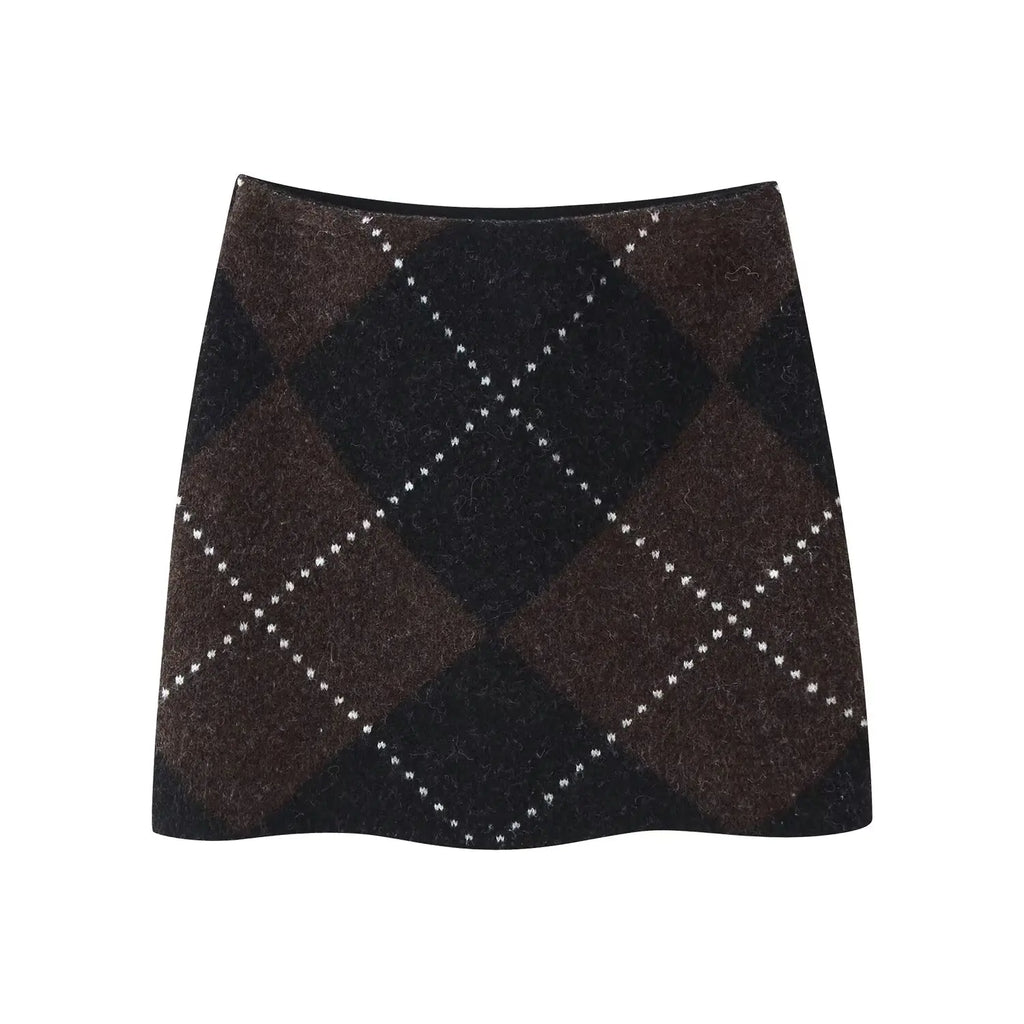 Nalya – ensemble tricoté pull et mini jupe femme décontracté chic