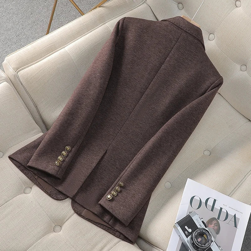 Maya – blazer décontracté femme à coupe droite automne hiver