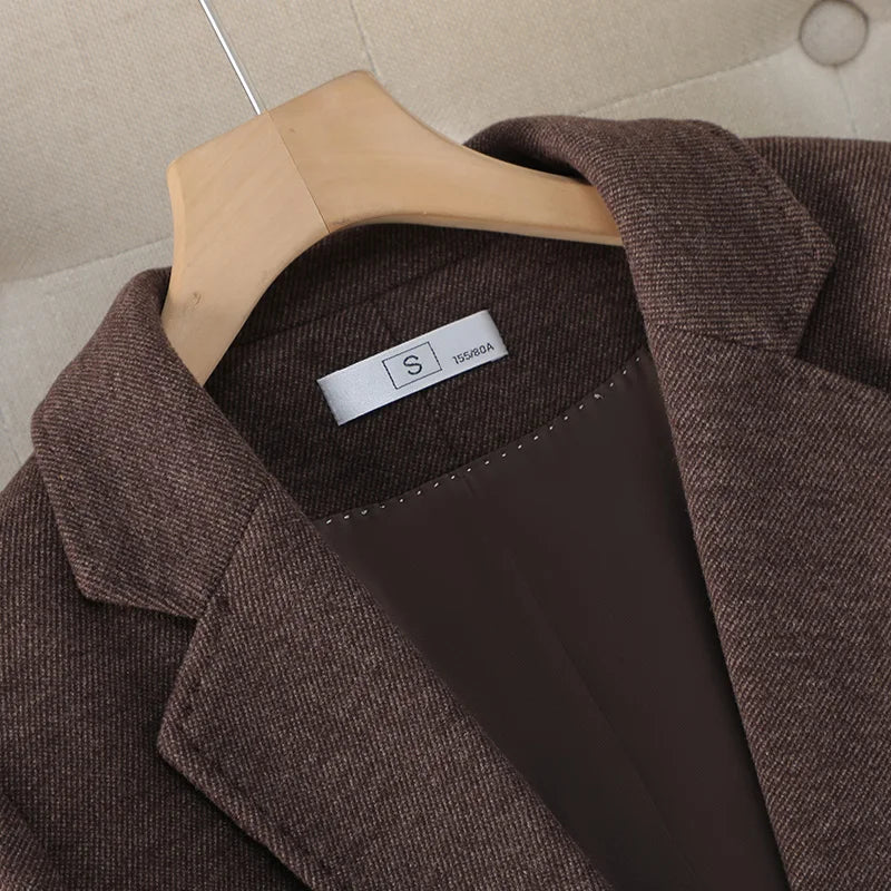 Maya – blazer décontracté femme à coupe droite automne hiver