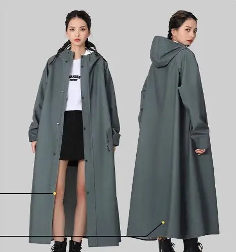 Pluieva – Cape imperméable longue femme esprit urbain