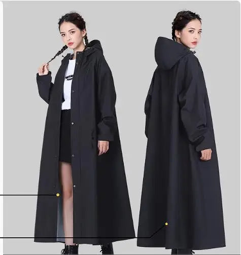 Pluieva – Cape imperméable longue femme esprit urbain