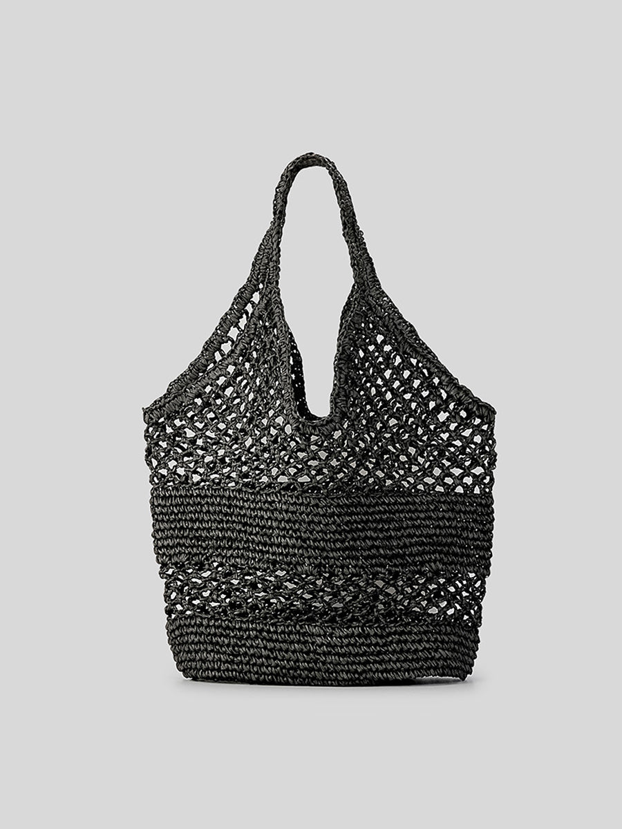 Solaya – sac tressé de vacances femme, cabas fashion pour été & sorties festives