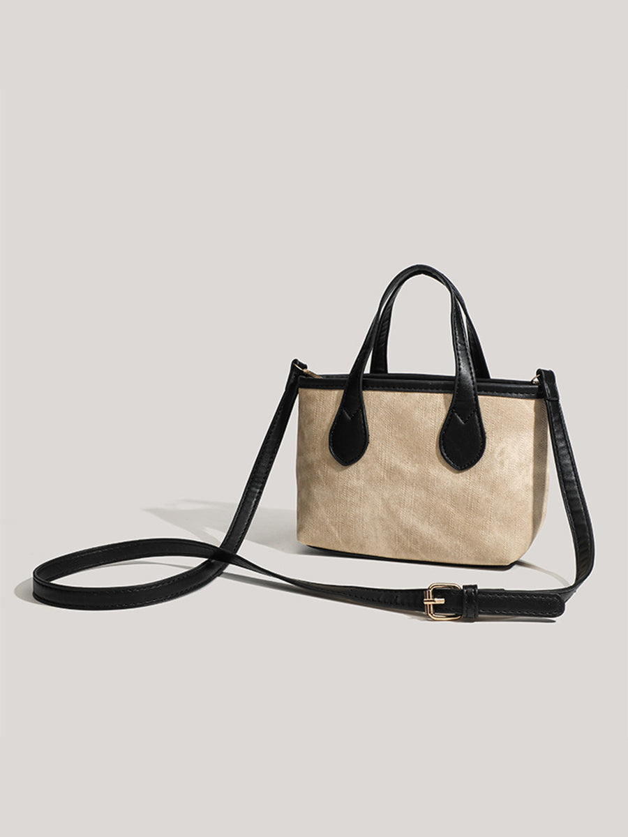 Nerla – sac seau femme PU rétro, handbag épaule oblique automne hiver