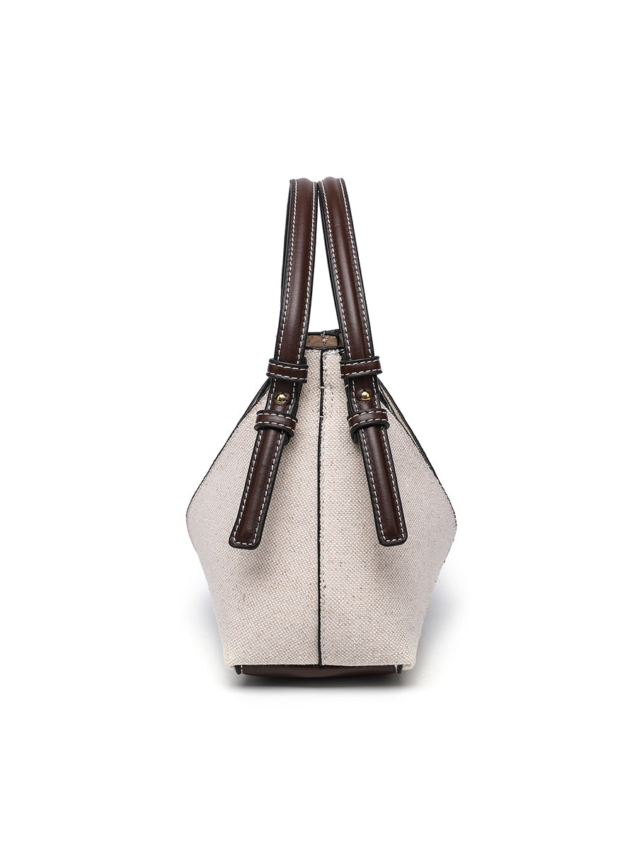 Nova – sac crossbody en toile avec fermeture zippée dorée