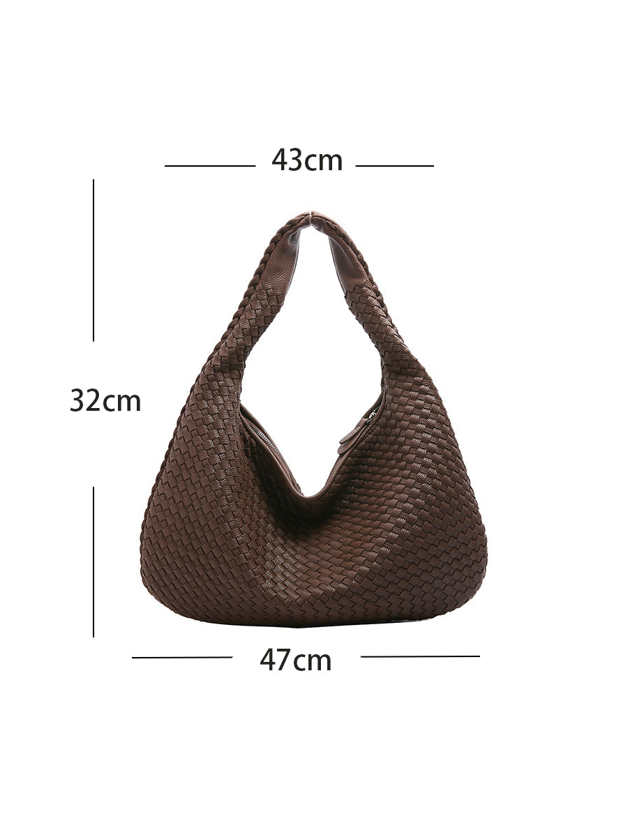 Indila – sac cuir tresse femme, handbag en cuir veritable style chic