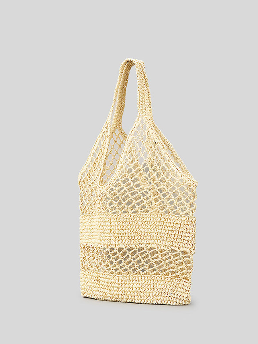 Solaya – sac tressé de vacances femme, cabas fashion pour été & sorties festives